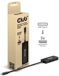 Club 3D USB Typ-C auf Dreifach DisplayPort MST Hub 4K60Hz