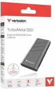 Verbatim TurboMetal 2 TB externe Festplatte (SSD) USB-C Schwarz