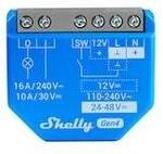 Shelly 1 Gen4 Unterputz Relais max 16A 1 Kanal WLAN, Zigbee, Matter, Bluetooth
