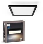 Philips Hue White Ambiance Aurelle Deckenleuchte schwarz+ integrierte LED 30x30cm