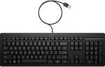 HP 125 G2 Tastatur Schwarz - USB-A, integrierter Nummernblock