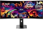 MSI MPG 341CQRDE QD-OLED X36 34 Zoll UWQHD QD-OLED Curved Gaming Monitor 21:9 360 Hz