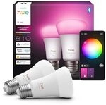 Philips Hue White E27 White und Color Ambiance Doppelpack 810lm 60W