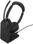 Jabra Evolve3 65 Stereo MS Schwarz Kabelloses Bluetooth-Headset, USB-C Dongle und