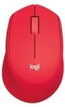 Logitech M330 Silent Plus Kabellose Maus Rot