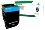 Lexmark 802SC R&uuml;ckgabe-Tonerkassette Cyan f&uuml;r ca. 2.000 Seiten