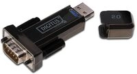 DIGITUS USB 2.0 Adapter USB-A zu Seriell St./St. schwarz