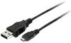 EQUIP 128523 USB 2.0 A auf Micro-B Kabel, 1.8m , M/M, Schwarz