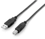 EQUIP 128860 USB 2.0 A auf B Kabel, 1.8m M/M Schwarz