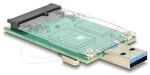 Delock Konverter USB 5 Gbps Typ-A Stecker auf mSATA full size