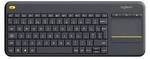 Logitech Wireless Touch Keyboard K400 Plus Black qwerty englisch