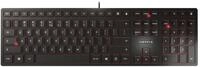 Cherry KC 6000 Slim Keyboard US Layout mit Euro Symbol USB schwarz