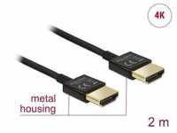 Delock Kabel High Speed HDMI mit Ethernet - HDMI Stecker > HDMI Stecker 3D 2m 84773
