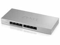 ZyXEL GS1200-8HP V2 8-Port GBit Web/Smart Managed Switch, 4x PoE+ 60W lüfterlos