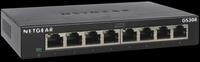 NETGEAR GS308 LAN Switch 8 Port Netzwerk Switch (Plug-and-Play Gigabit Switch LAN