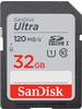 SanDisk Ultra 32 GB SDHC Speicherkarte 2020 (120 MB/s, Class 10, UHS-I)