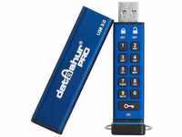 iStorage datAshur PRO USB3.0 Flash Drive 128 GB Stick mit PIN-Schutz Aluminium