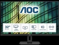 AOC U32E2N 31.5 Zoll 4K (UHD) MVA LED Office Monitor