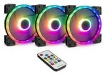 Inter-Tech Argus RGB-Fan Set RS14 mit Fernbedienung, 3x 140mm L&uuml;fter