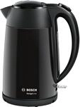 Bosch TWK3P423 Wasserkocher kabellos, DesignLine 1,7 l, 2.400 W, schwarz