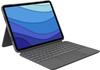 Logitech Combo Touch Tastaturcase Trackpad iPad Pro 11“ (1./ 2./3./4.Gen) Grau