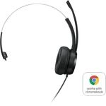 Lenovo 100 Mono Headset Schwarz, kabelgebunden, USB-A