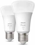 Philips Hue White E27 Doppelpack 2x1055lm 75W