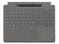 Microsoft Surface Pro Signature Keyboard Platin mit Slim Pen 2 8X6-00065