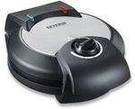 Severin WA 2103 Waffeleisen Edelstahl schwarz