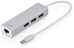 DIGITUS USB Typ C 3.0 Hub mit Gigabit Ethernet