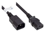 Good Connections Kaltger&auml;teverl&auml;ngerung C14 an C13, schwarz, 0,75 mm&sup2;, 1,5 m