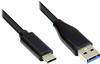 Good Connections Anschlusskabel 2m USB 3.0 USB-C zu USB 3.0 A schwarz GC-M0128