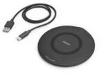 Hama 00201674 Wireless Charger QI-FC15, 15 W, kabelloses Smartphone-Ladepad, Schwarz