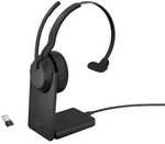 Jabra Evolve2 55 UC Mono USB Headset schwarz USB-A Ladestation