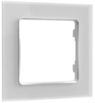 Shelly Wall Frame 1 Wandtaster Rahmen 1-fach wei&szlig;