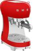 SMEG Hausgeräte GmbH SMEG ECF02RDEU 50s Style Espresso-Kaffemaschine Rot