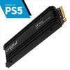 Crucial P5 Plus 1 TB NVMe SSD 3D NAND PCIe 4.0 M.2 2280 mit Kühlkörper