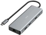 Hama 00200142 USB-C-Hub CONNECT2Media, Multiport, 9 Ports, 2x HDMI&trade;, USB-A, USB-C,