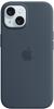 Apple Original iPhone 15 Plus Silicone Case mit MagSafe - Sturmblau MT123ZM/A