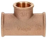 Viega Rotguss T-St&uuml;ck reduziert 1" x 3/4" x 1" - Nr. 3130