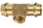 Viega Sanpress T-St&uuml;ck IG 22 mm x 1/2" x 22 mm - Modell 2217.2