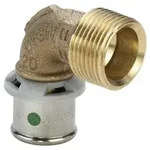 Viega Sanfix P &Uuml;bergangsbogen 90&deg; AG 25 mm x 3/4" - Modell 2114