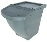 Futterbox 60L stapelbar mit Deckel, Futtertonne, Aufbewahrungsbox f&uuml;r...