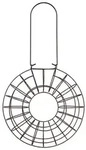 Meisenkn&ouml;delhalter rund, bis zu 10 Kn&ouml;del, Metall, &Oslash; 24 x 8cm, schwarz