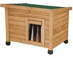 Katzenhaus Rustica aus Holz 57 x 45 x 43cm, H&uuml;tte f&uuml;r Katzen und kleine Hunde