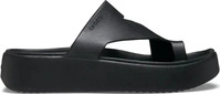 Crocs 210834-001-W4, Crocs Damen Getaway Platform Toe Loop Sandalen Schwarz 33 Black