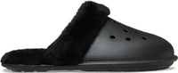 Crocs 212143-001-M10W12, Crocs Unisex Classic Fuzz Scuff Hausschuhe Schwarz 43 Black