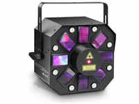 Cameo Storm - 3in1 Lichteffekt, 5x3W RGBAW Derby, Strobe, Grating Laser