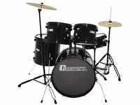 DIMAVERY DS-200 Schlagzeug-Set, schwarz