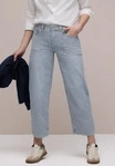 Street One CCA3806601788632E, Street One Straight Leg Jeans mit Streifen Blau